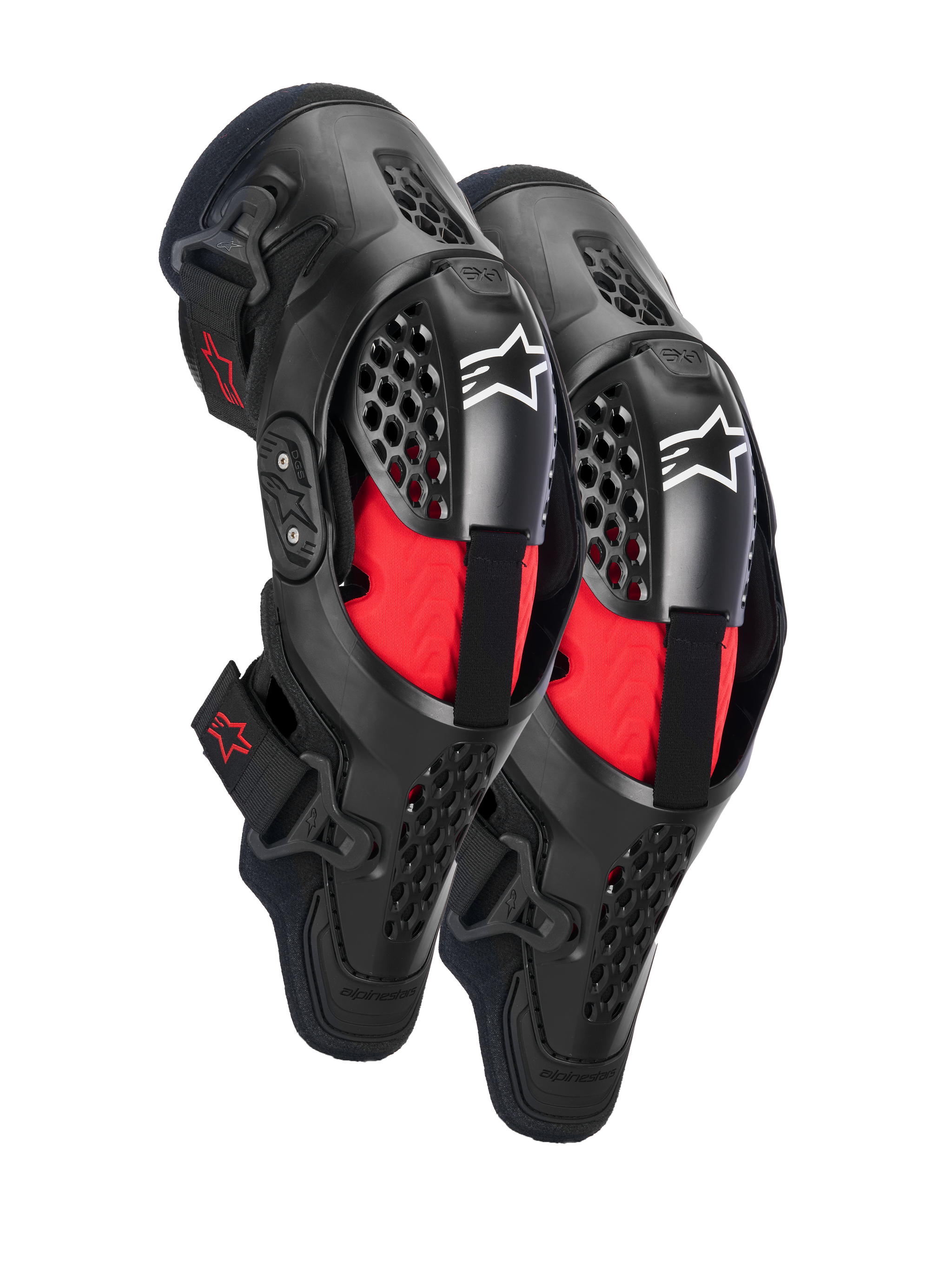 knee gears S/M / Black Red Cool Gray