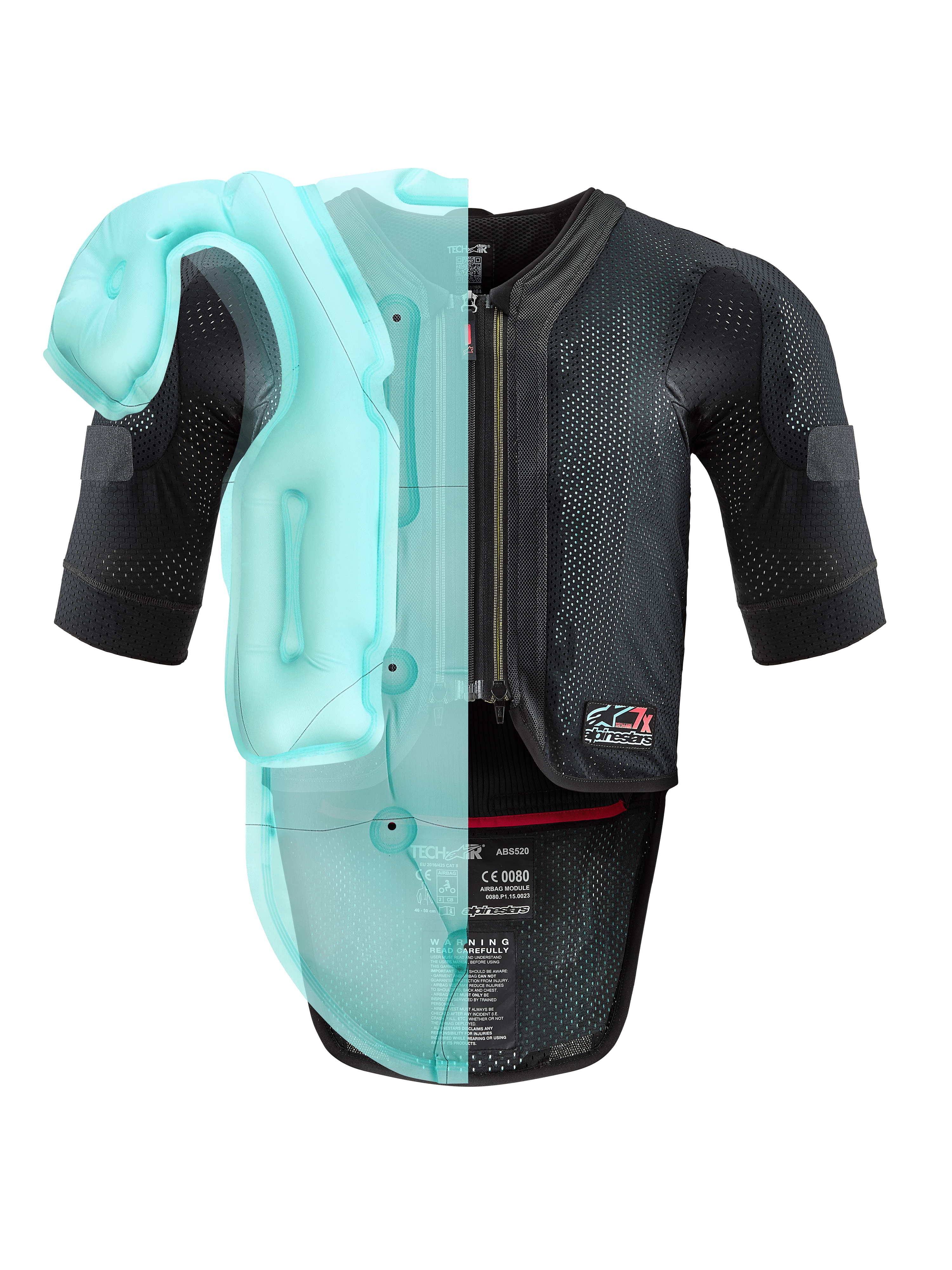 Tech-Air® 7X System - Black Motorcycle Tech-Air Airbag