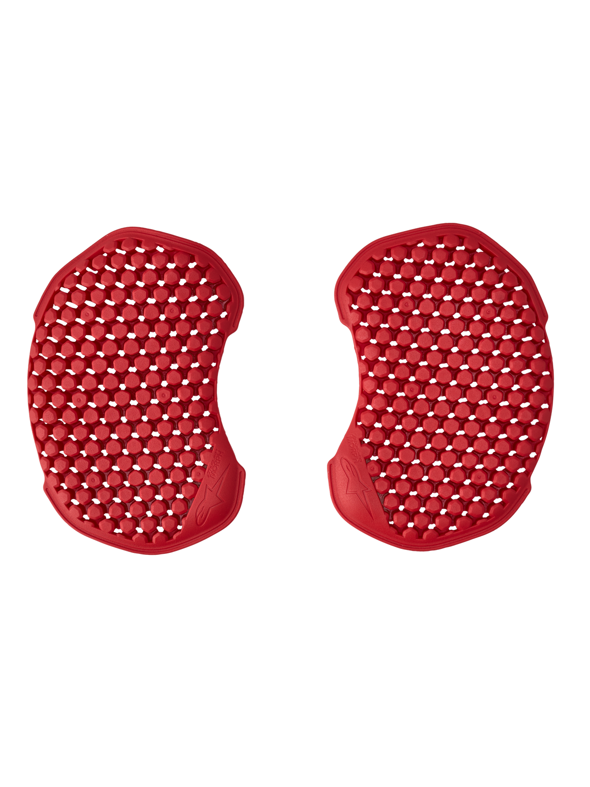 Alpinestars Nucleon Morph ST HL2 Hip Protector, Red, CE Level 2 certified motorcycle hip armour featuring a flexible perforated honeycomb construction