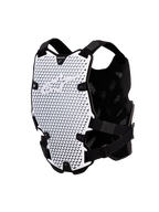 Alpinestars Bionic Action Chest Protector, White and Black, CE Level 1 Motocross body armor with A-Morph technology.