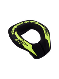 Alpinestars Youth Sequence Neck Roll, Motocross and Karting Neck Support, Yellow Fluo and Black, Ergonomic Design.