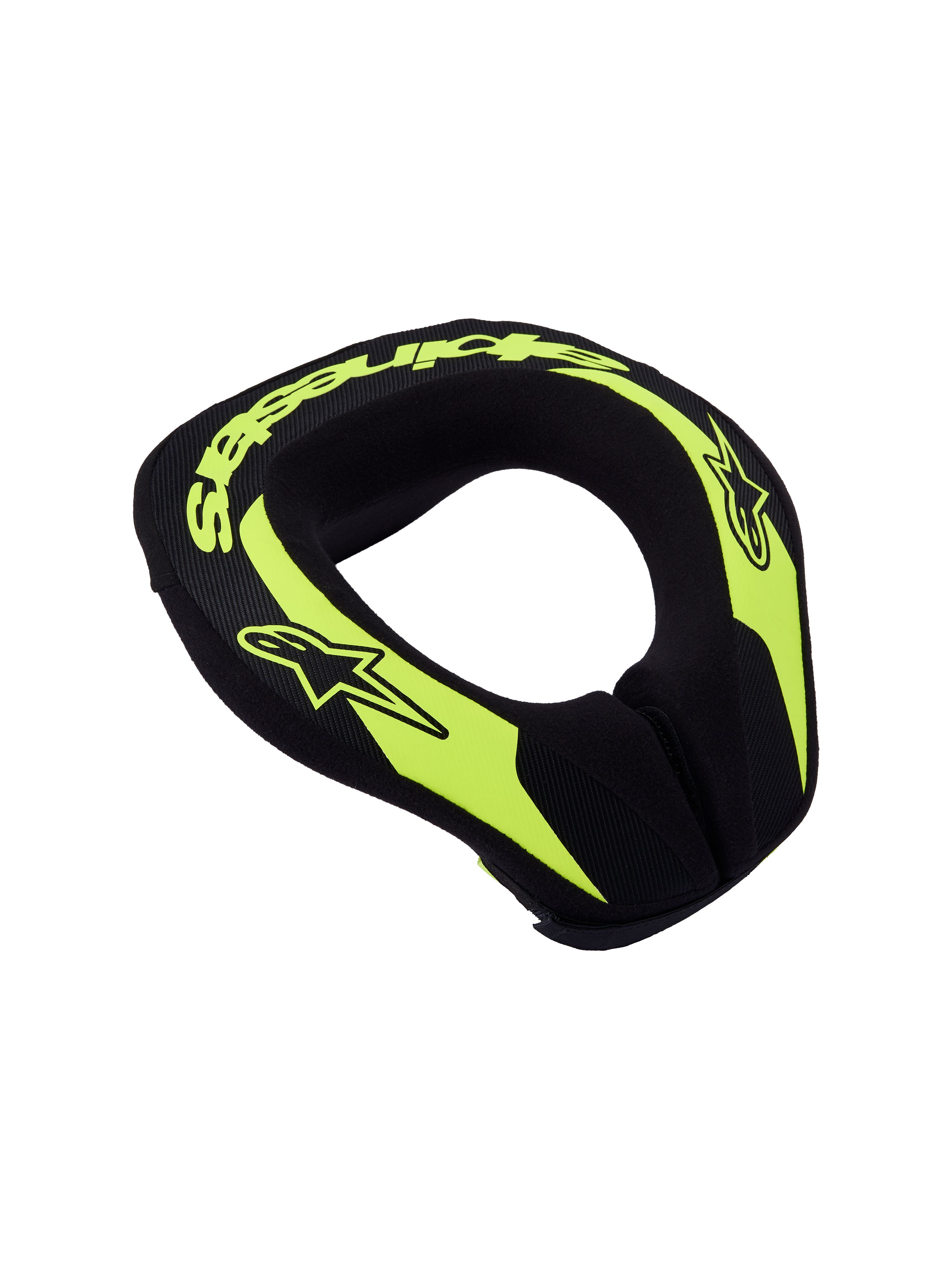 Alpinestars Youth Sequence Neck Roll, Motocross and Karting Neck Support, Yellow Fluo and Black, Ergonomic Design.