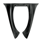 Alpinestars BNS Tech Carbon Neck Support, Motocross and Off-road Neck Brace, Unisex, Black, high-performance Carbon Polymer compound, top-down view showing the ergonomic frame design for lightweight impact protection.