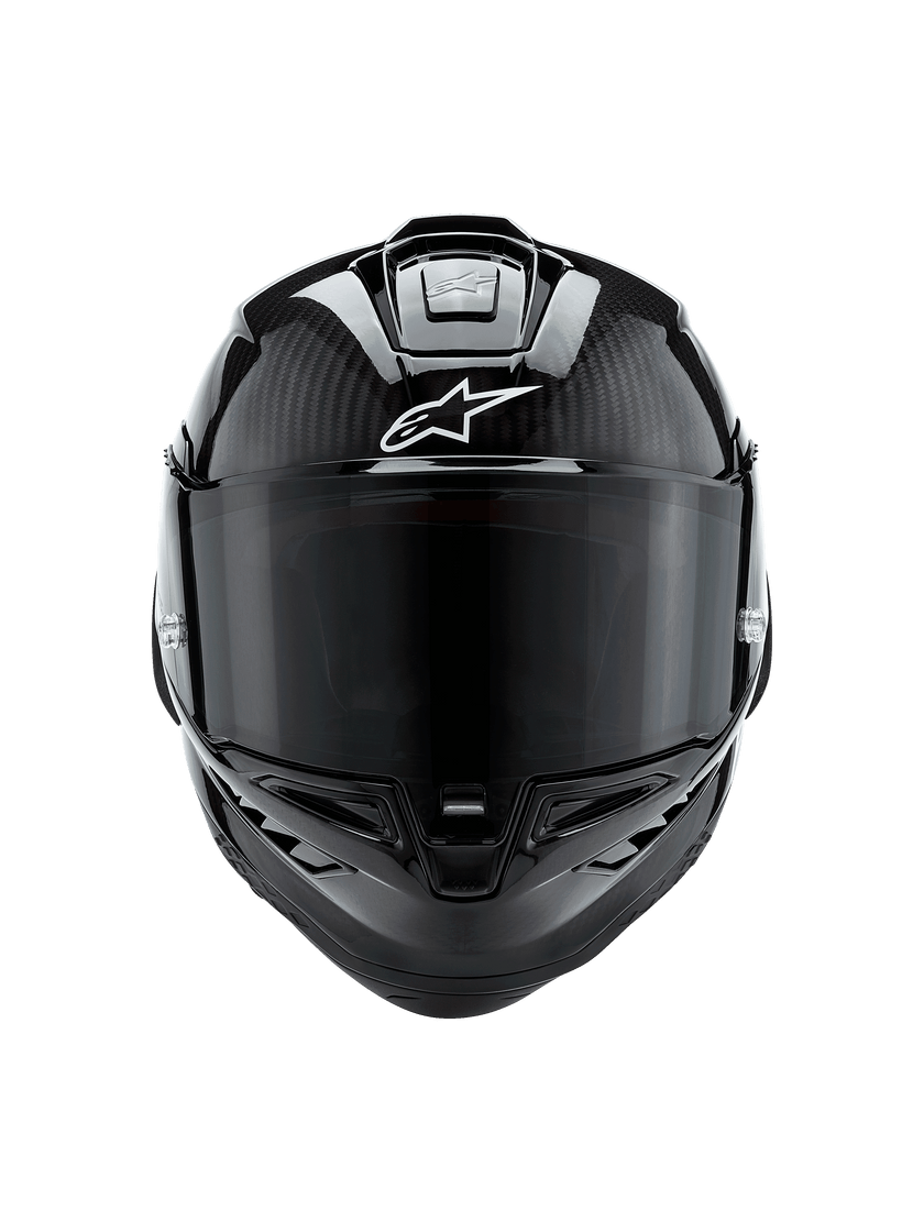 Supertech R10 Solid Helmet - BLACK RACING/SPORT Helmets | Alpinestars