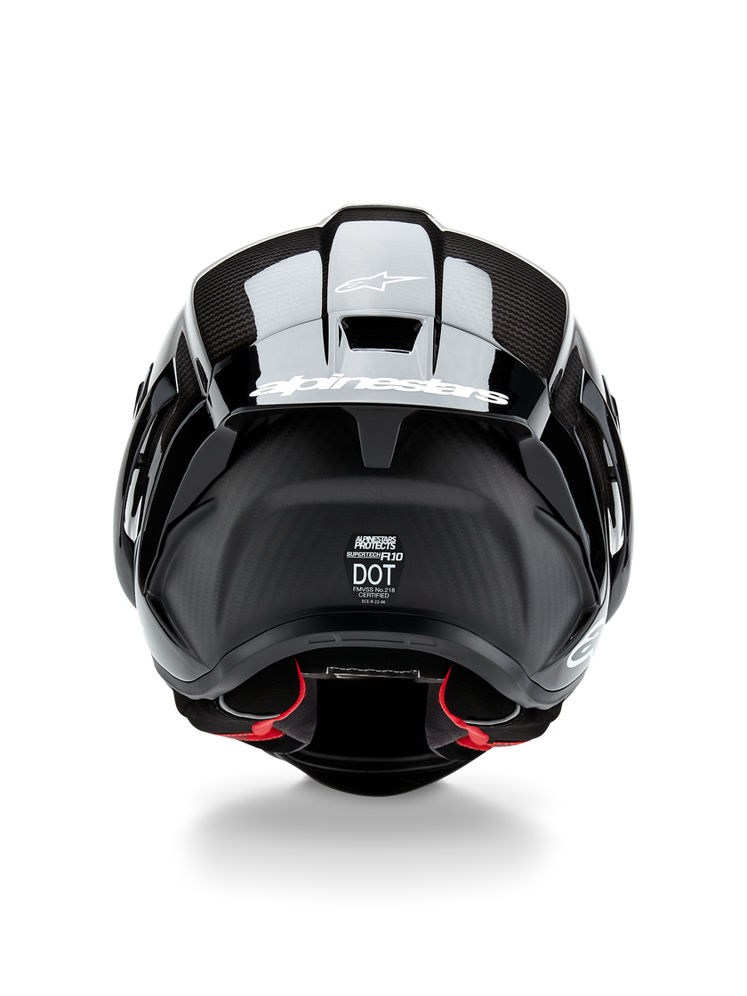 Supertech R10 Solid - Black Motorcycle Helmet | Alpinestars®