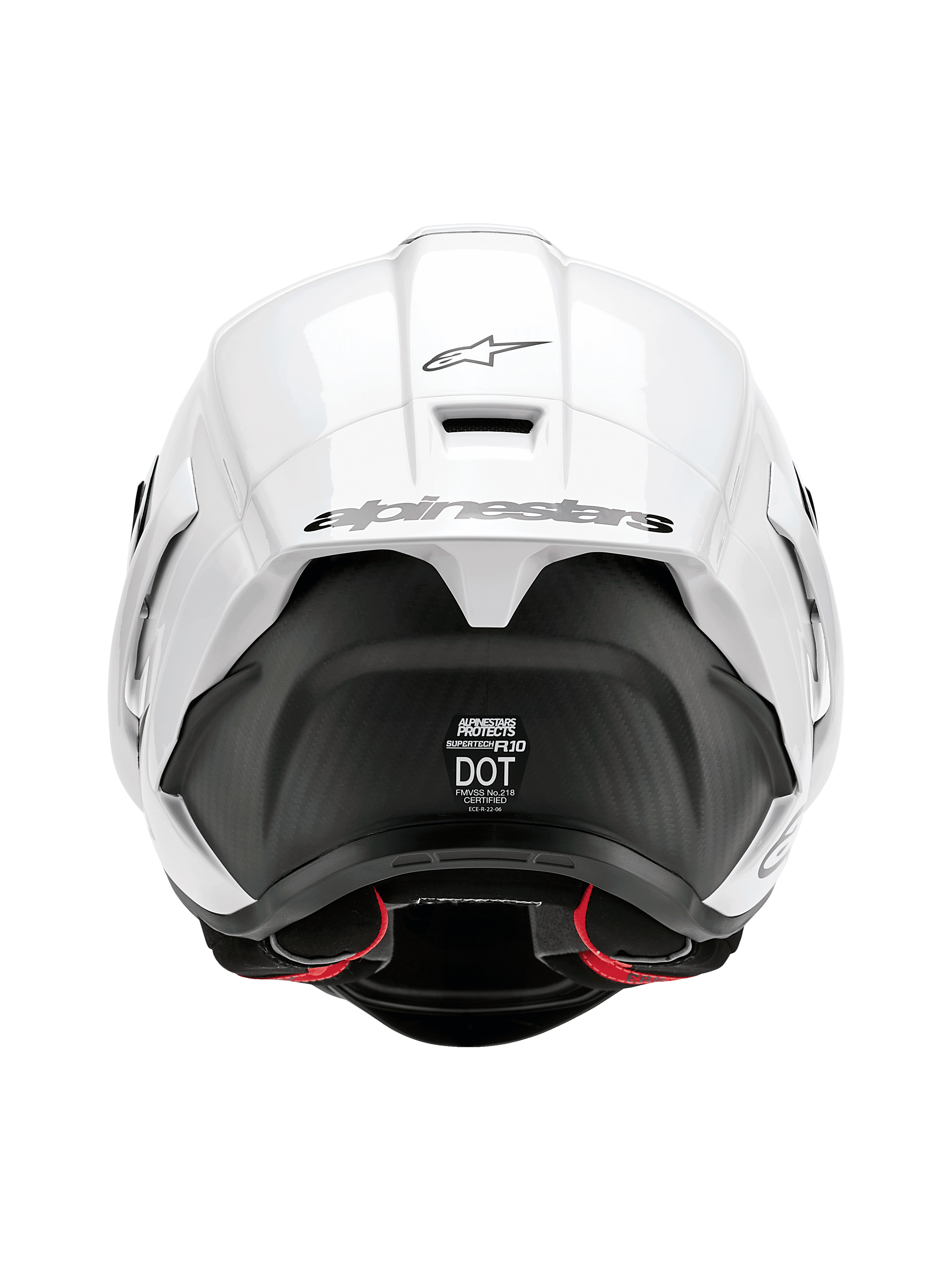 Supertech R10 Solid Helmet - WHITE RACING/SPORT Helmets | Alpinestars