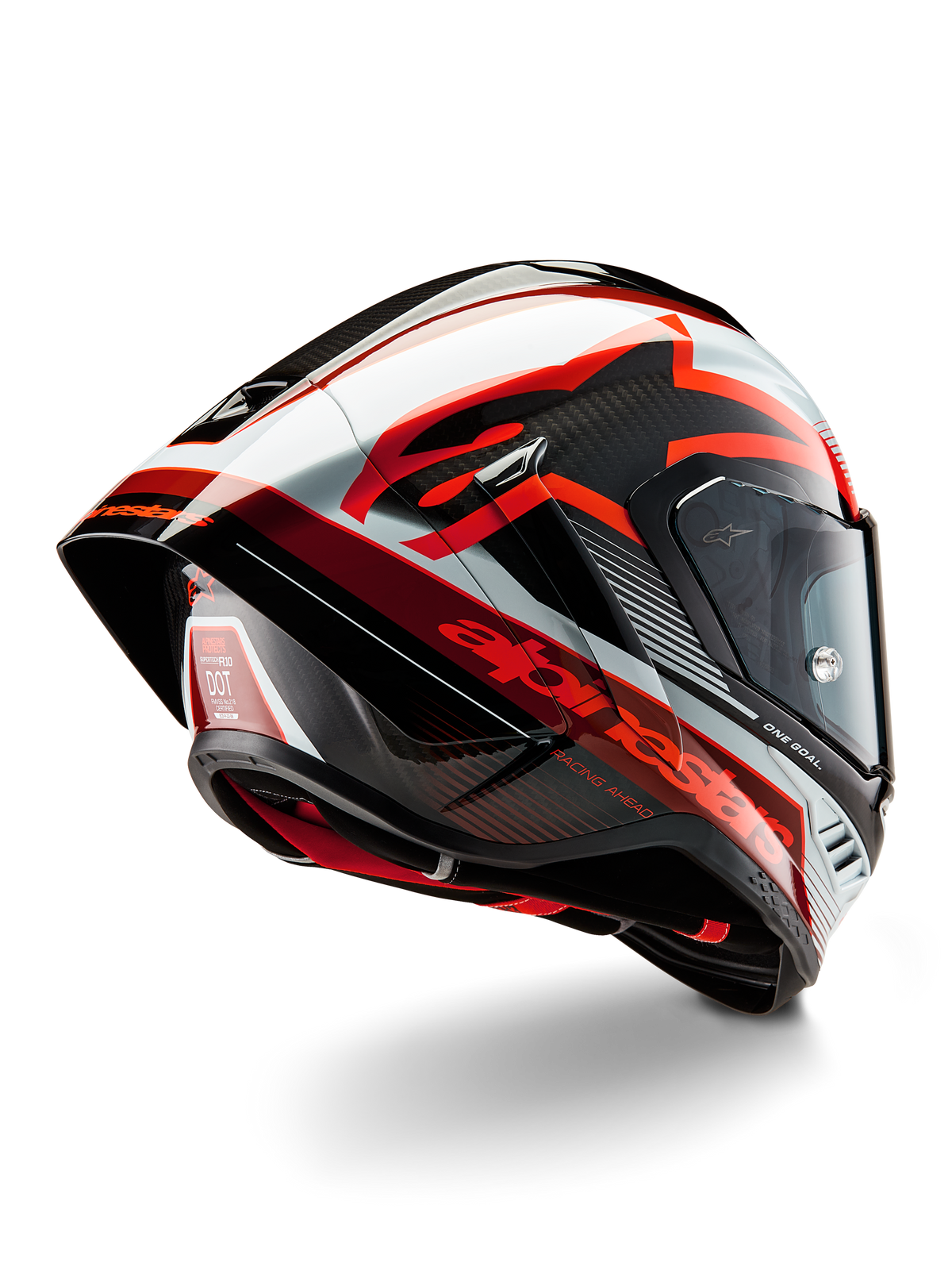Supertech R10 Team - Black Motorcycle Helmet | Alpinestars®