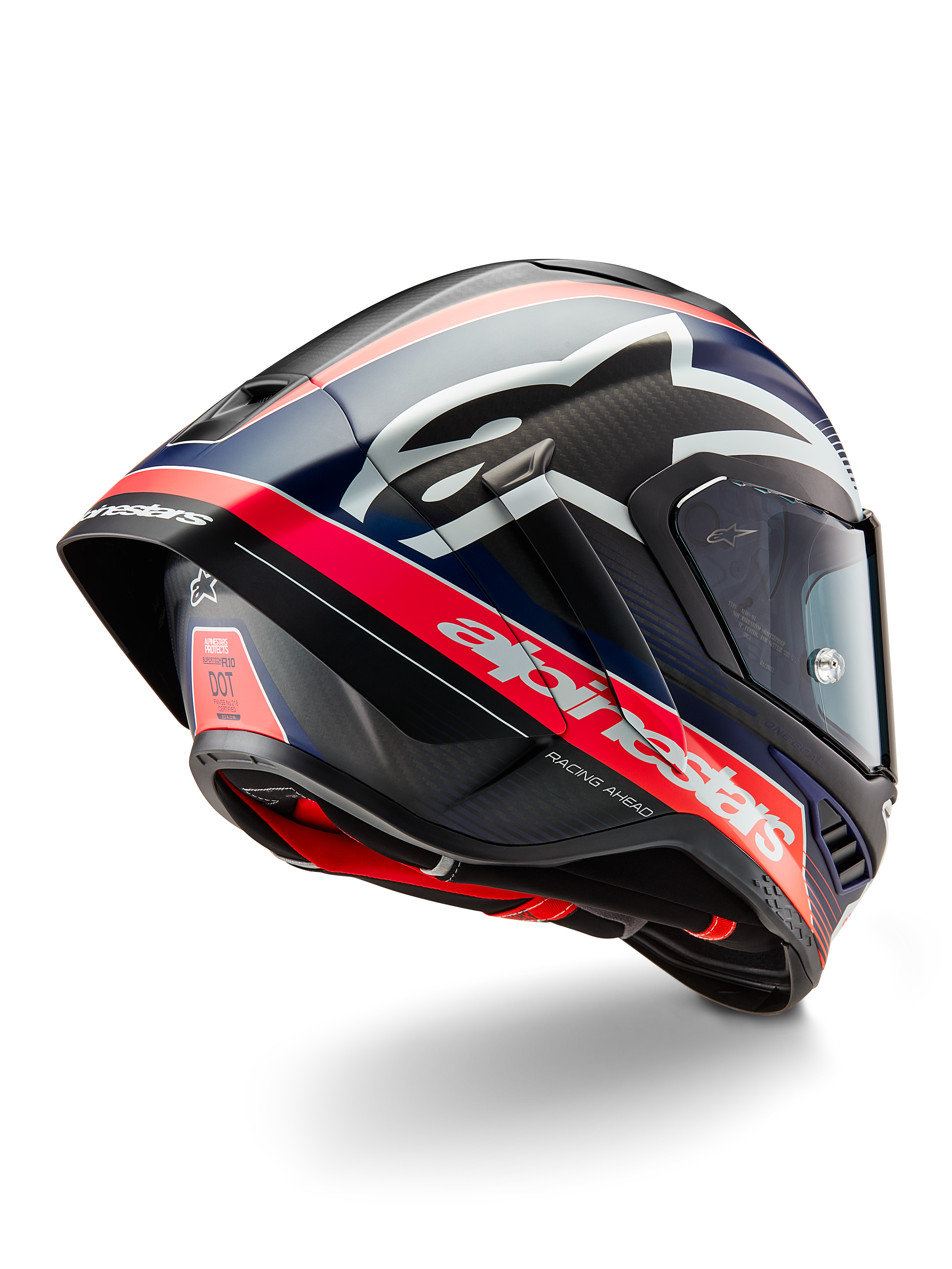 XS / Black Carb Red Fluo D Blu Matt