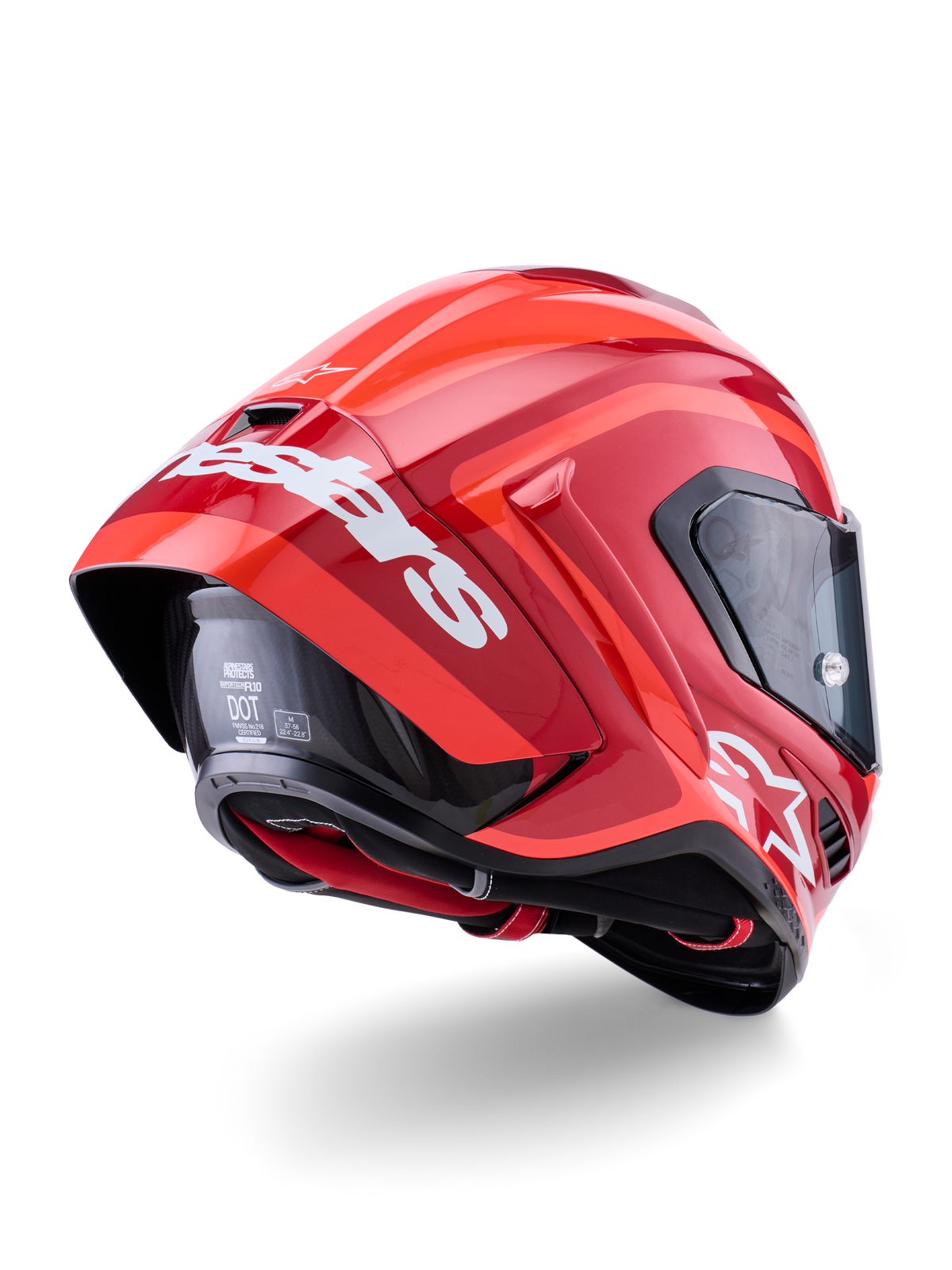 dot red motorcycle helmets Supertech R10 Arius Helmet
