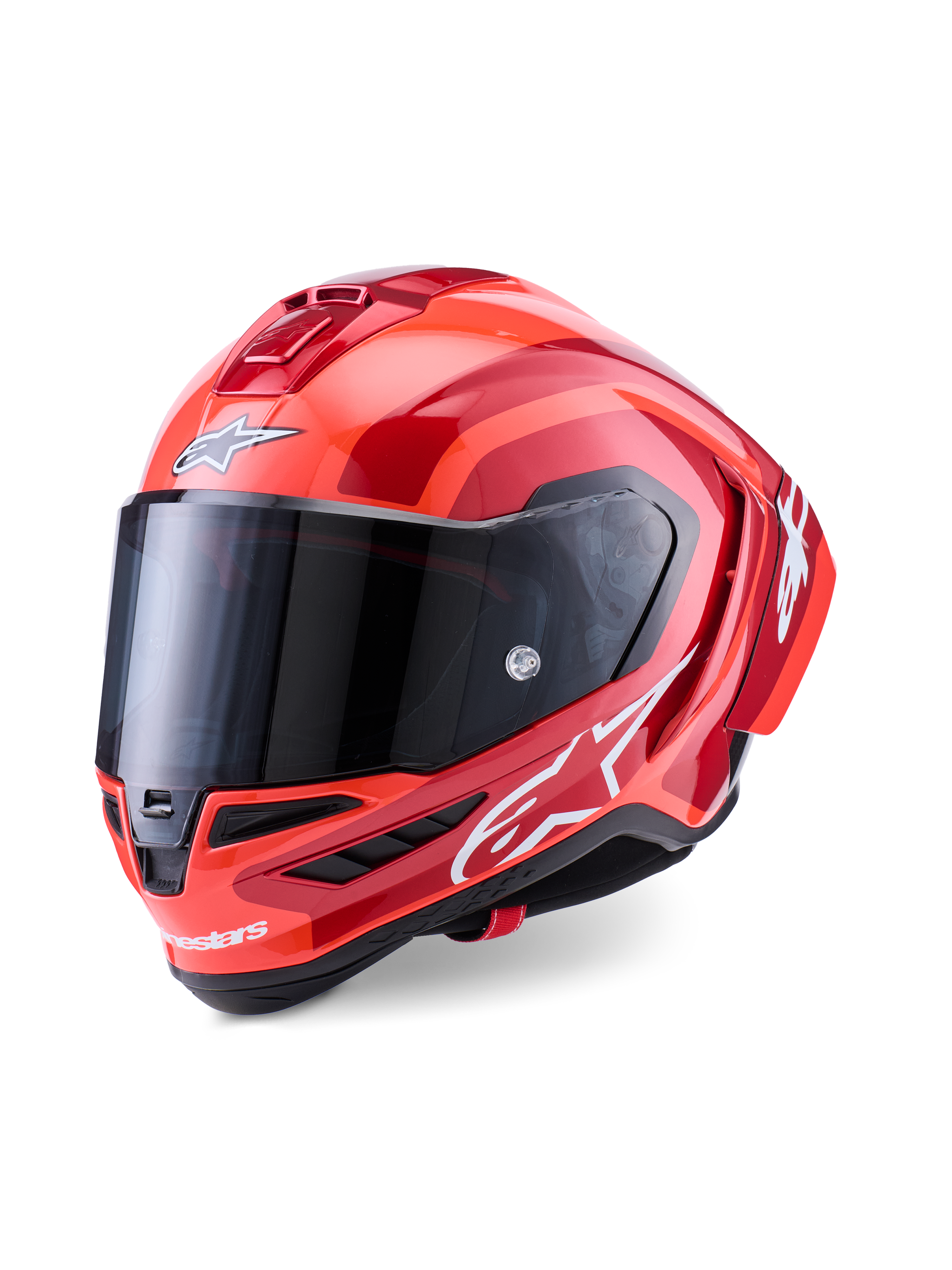 fibergalss dual layer eps motorcycle helmet XS / Black Carb Red White Glossy and fiberglass layers deliver lightweight yet ultra Supertech R10 Arius - Red