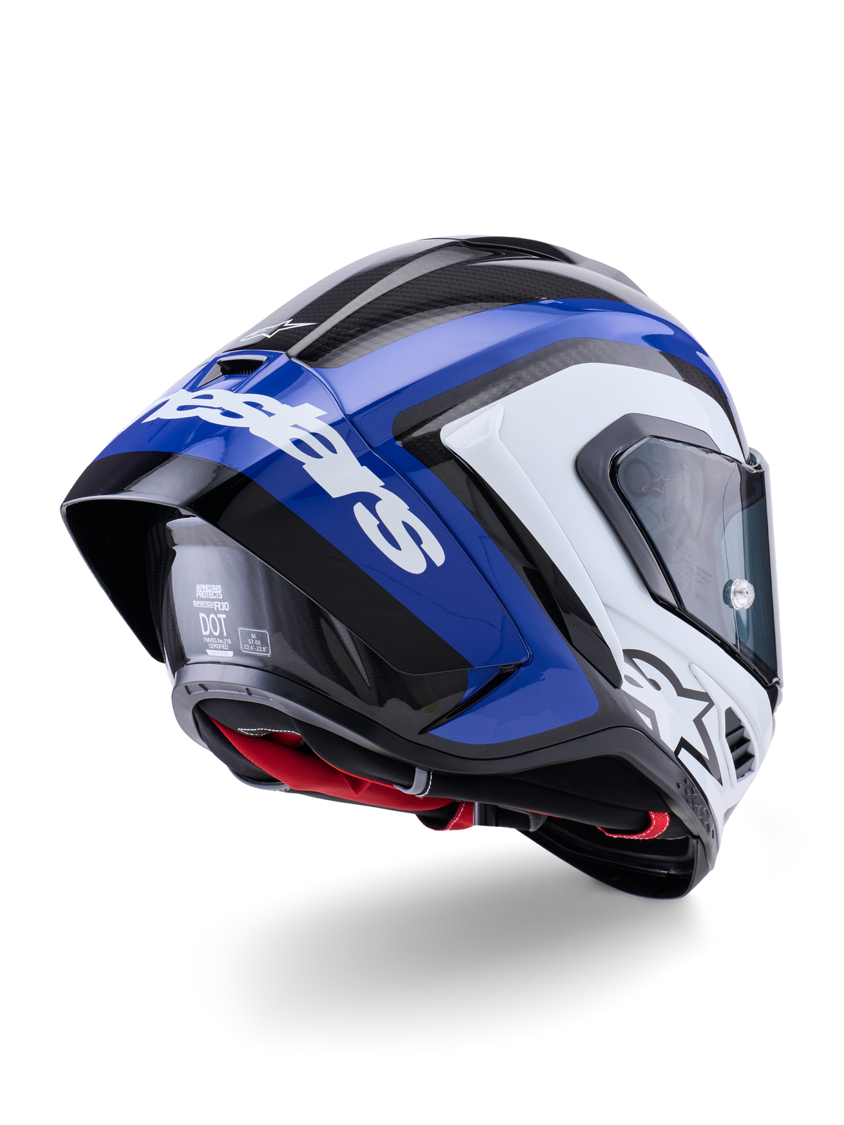 blue and white motorcycle helmet N100-6 RADIANTE Bianco / Blu / Rosso Nolan Helmets this design brings a more understated Supertech R10 Arius Helmet