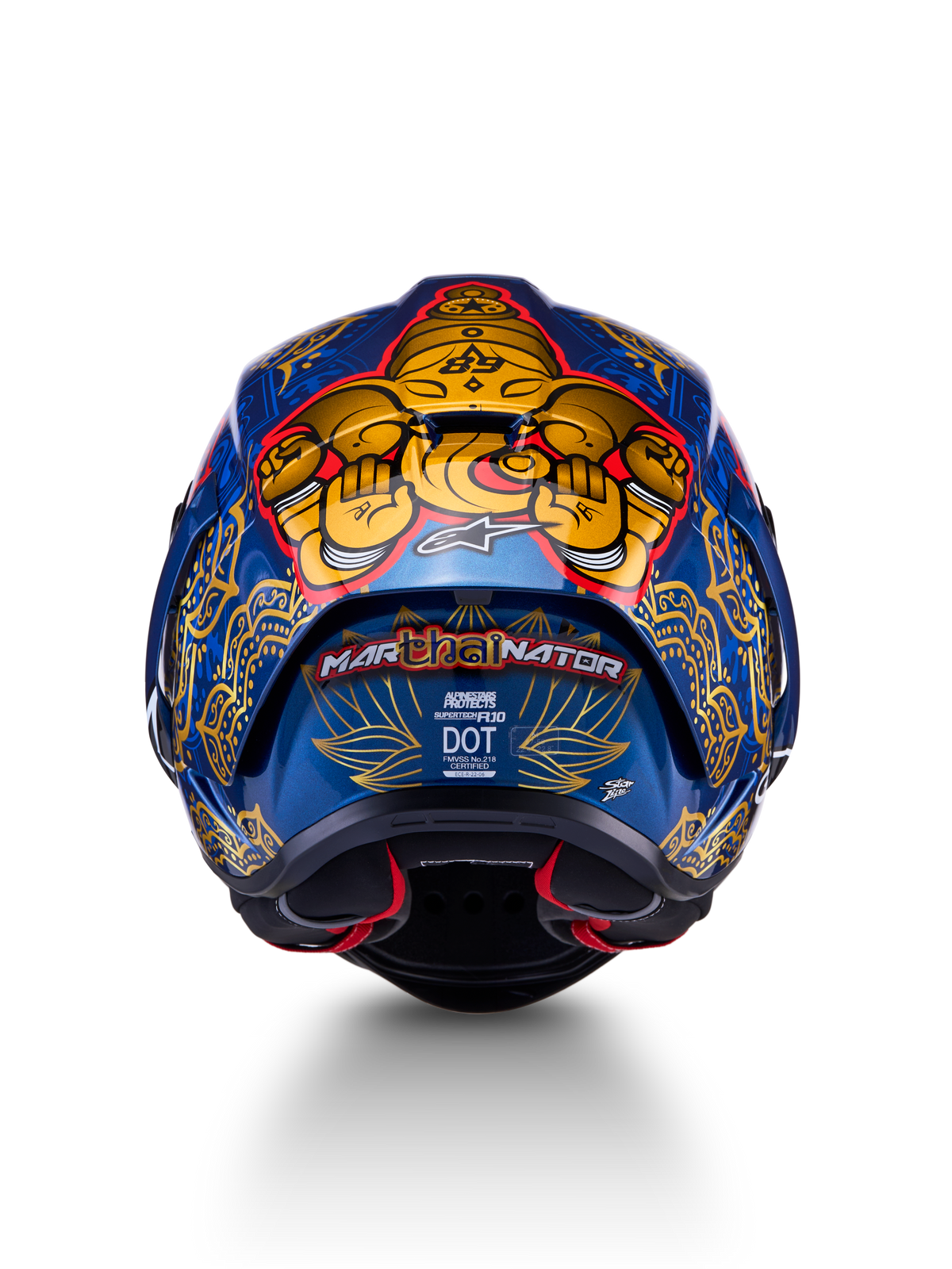 R10 Martinator Thai - Blue Motorcycle Helmet | Alpinestars®