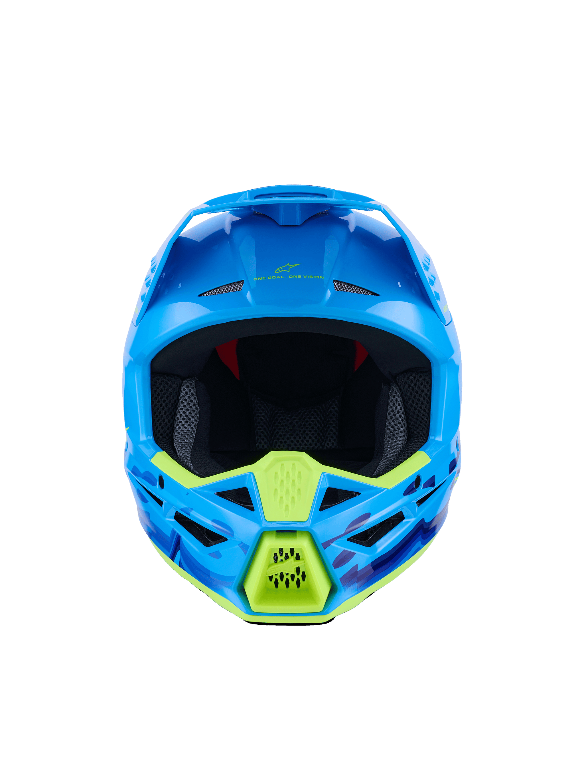 blue camo motorcycle helmet SM3 Force OCD - Cyan MX Helmet