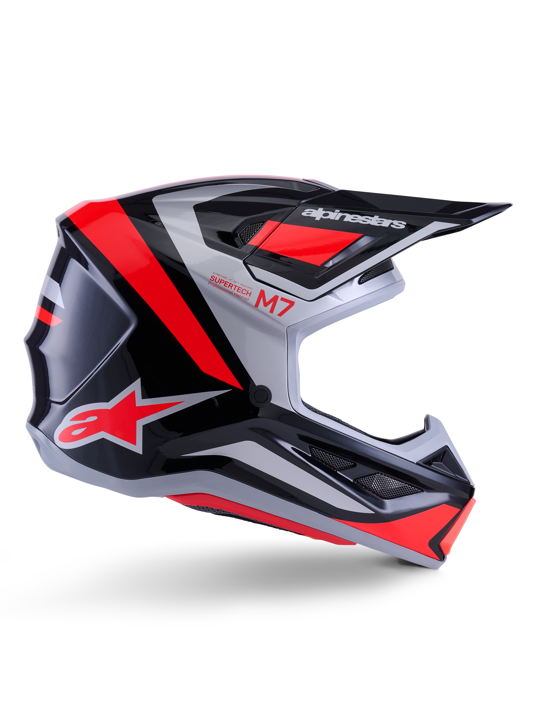XS / Black Silver Red Fluo Glossy XS / Black Silver Red Fluo Glossy