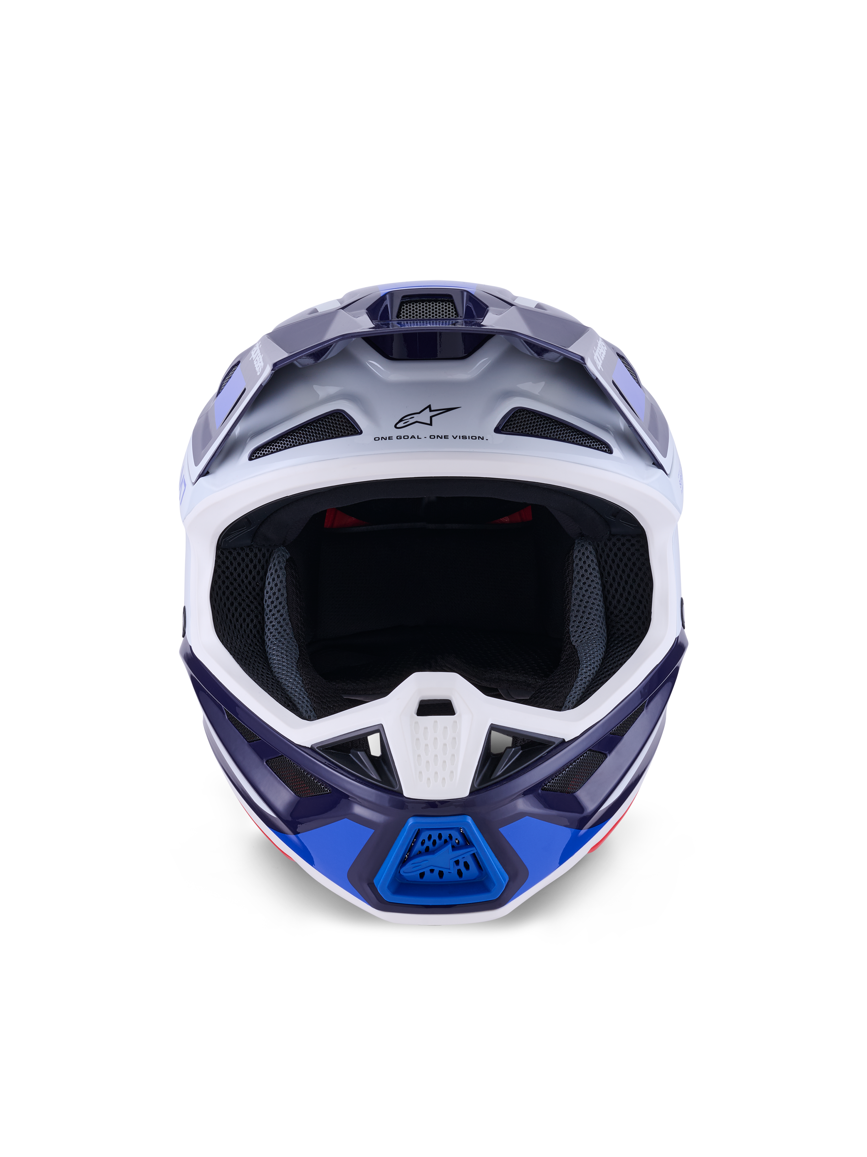 L / Blue White Glossy