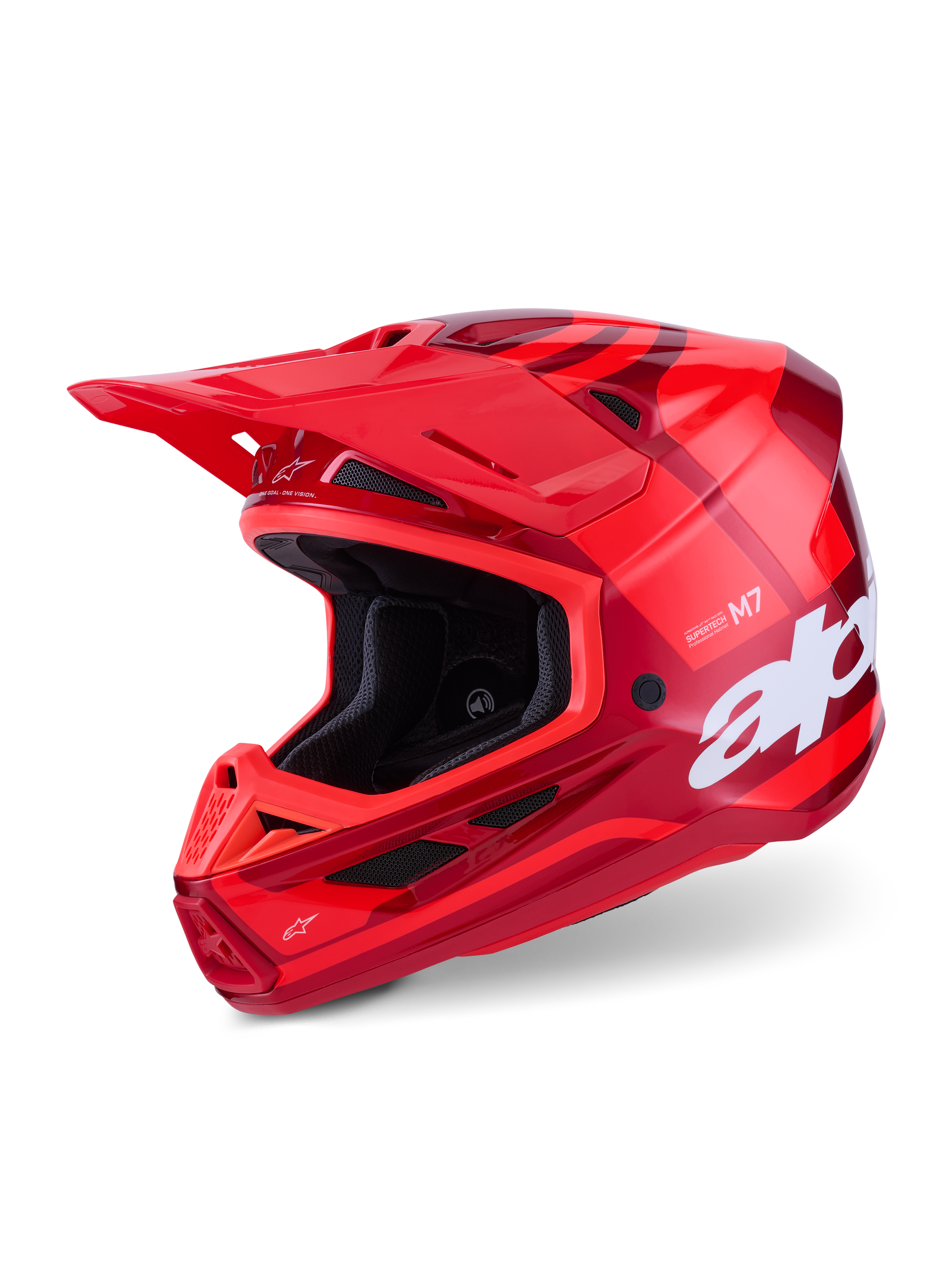 661 full face bike helmet S-M7 Core - Red MX Helmet