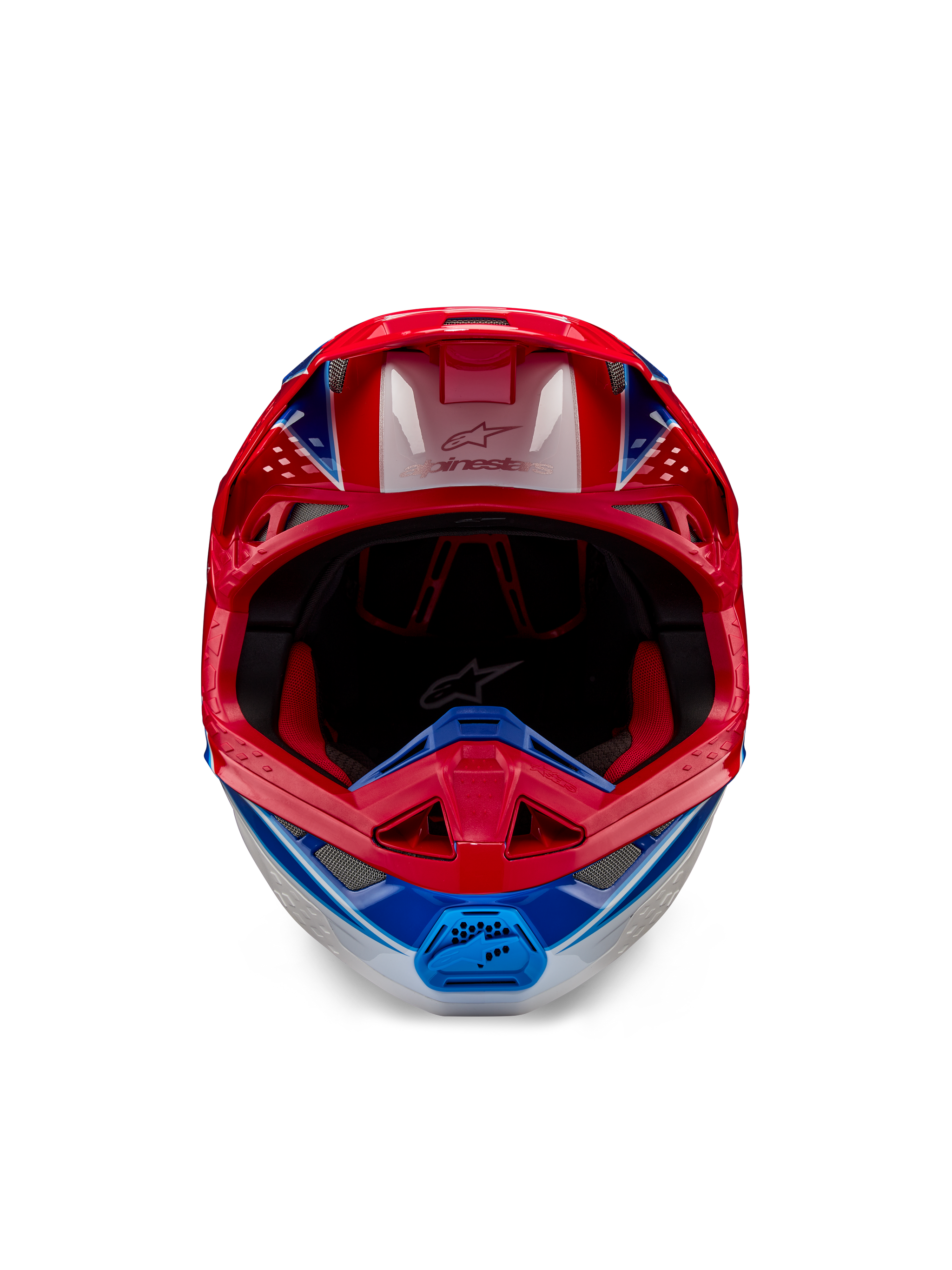 blue football helmet red a mg helmets image Supertech M10 Aeon - Red MX Helmet