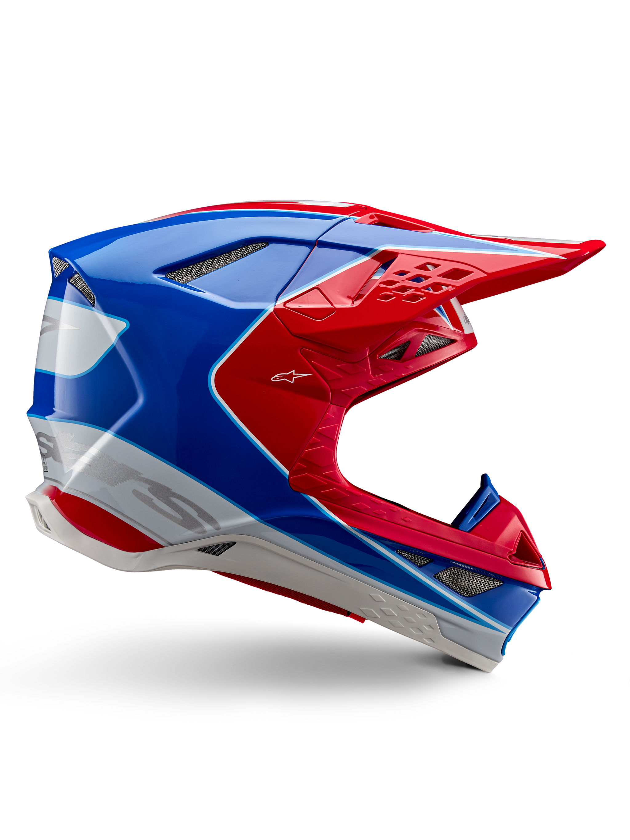 blue football helmet red a mg helmets image Supertech M10 Aeon - Red MX Helmet