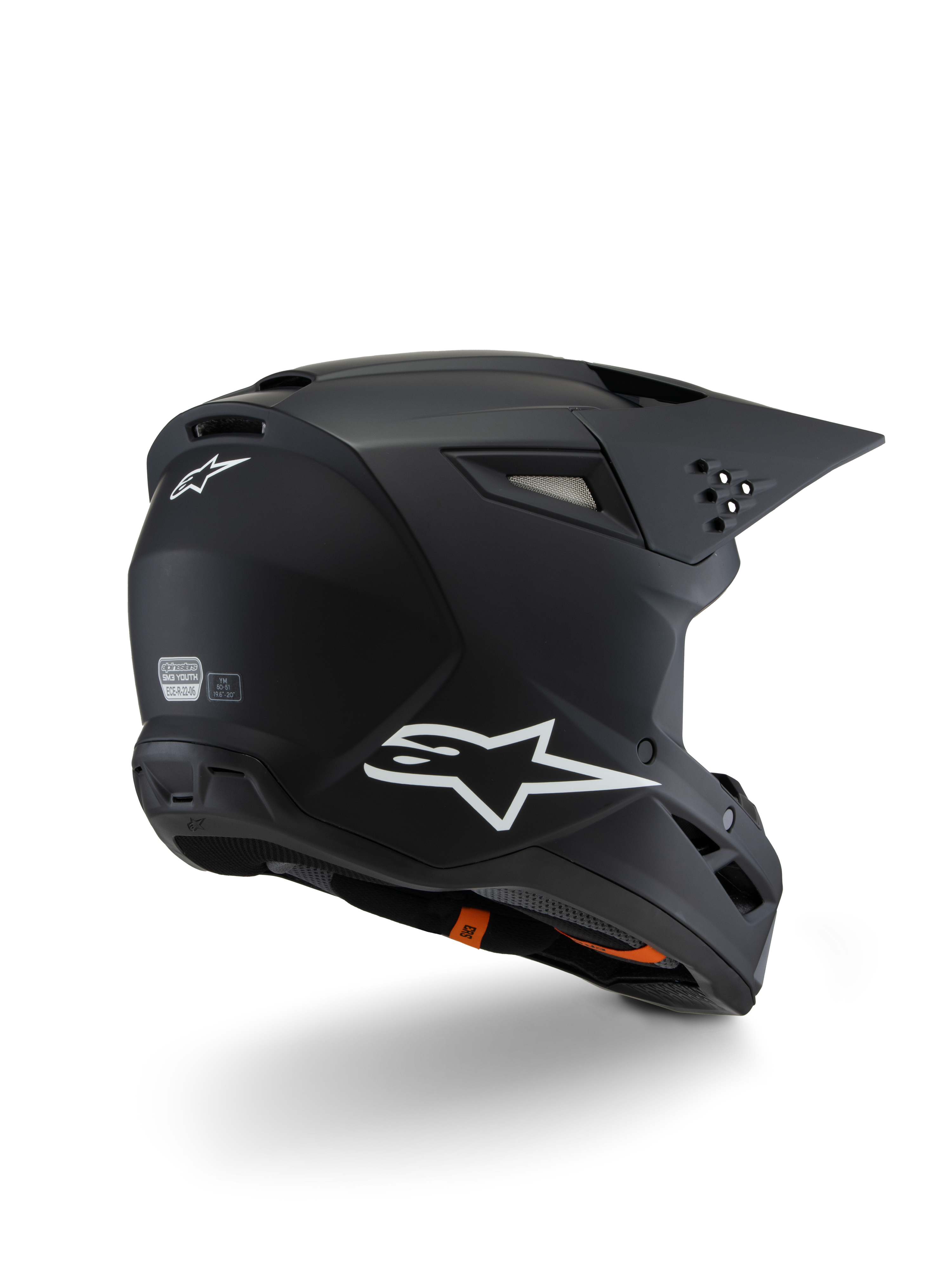 SM3 Youth Solid - Black MX Helmet