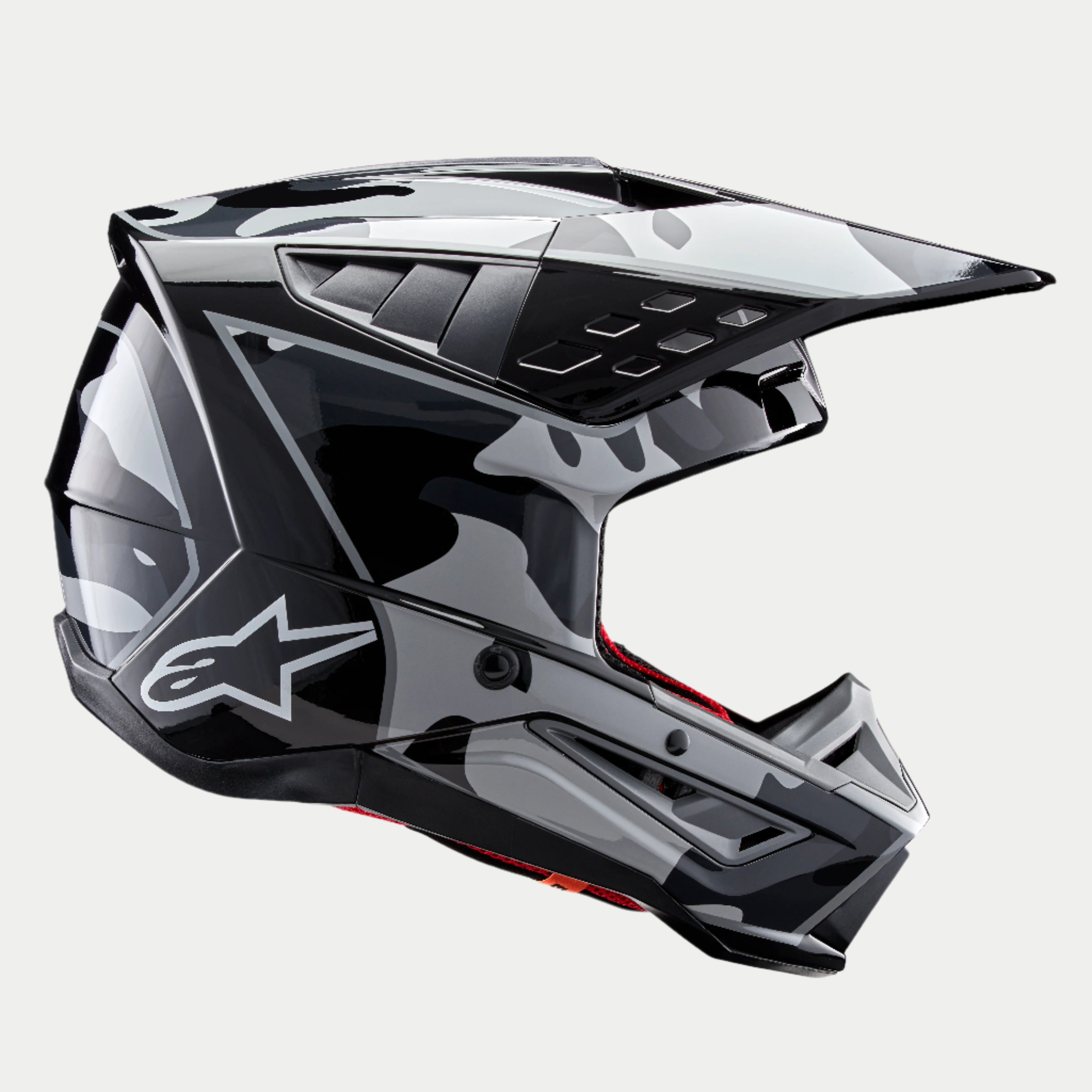 SM5 Rover 2 Helmet ECE - BLACK MOTOCROSS Helmets | Alpinestars