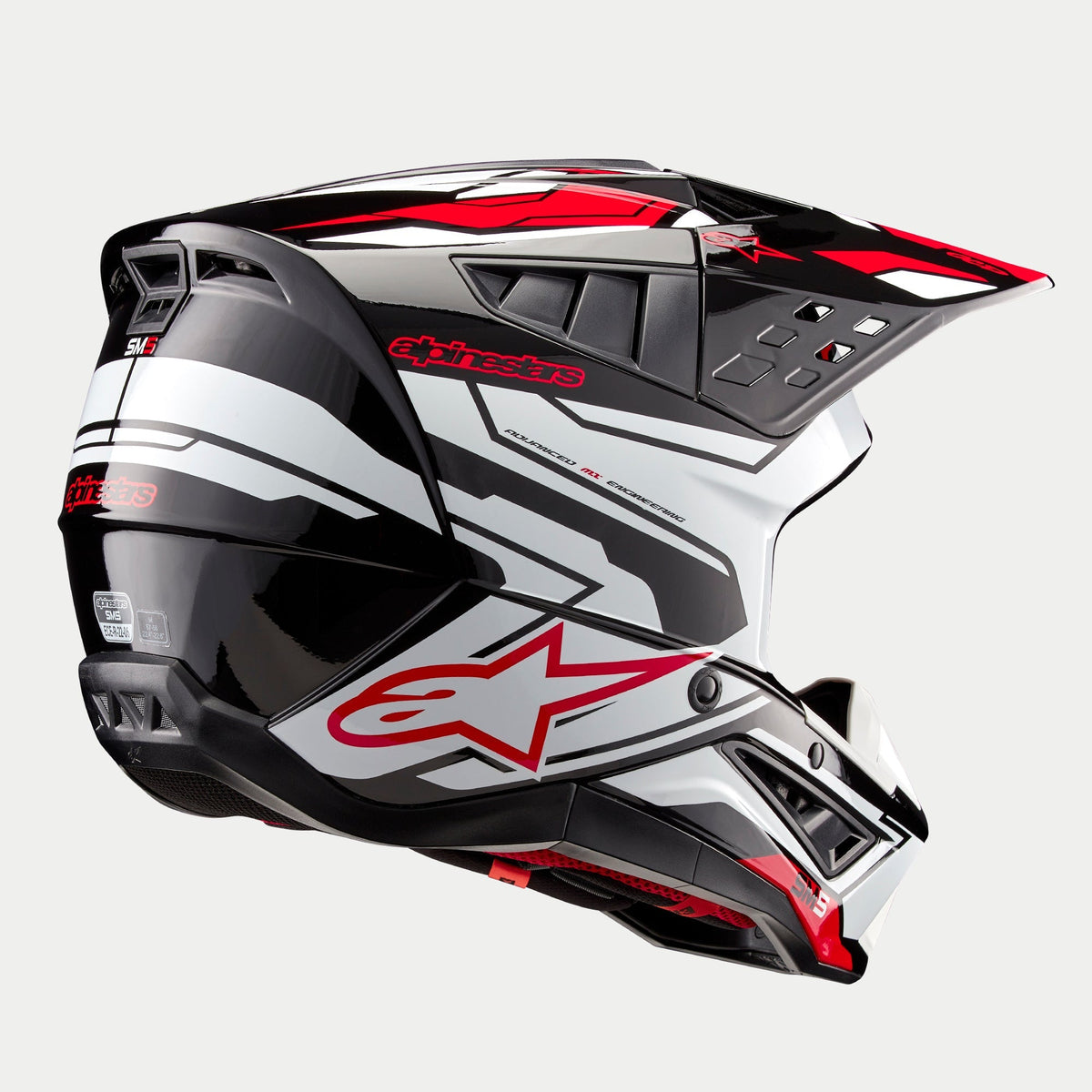 SM5 Action 2 - Black MX Helmet | Alpinestars®