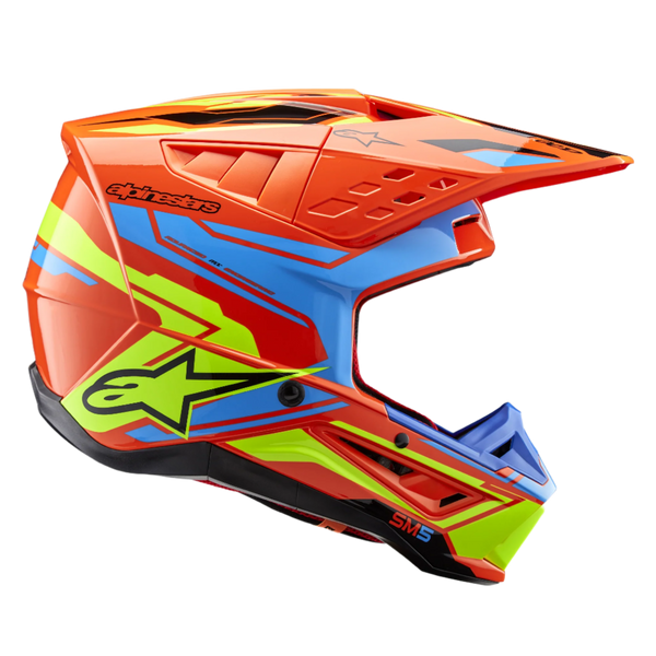 SM5 Action 2 - Orange MX Helmet | Alpinestars®