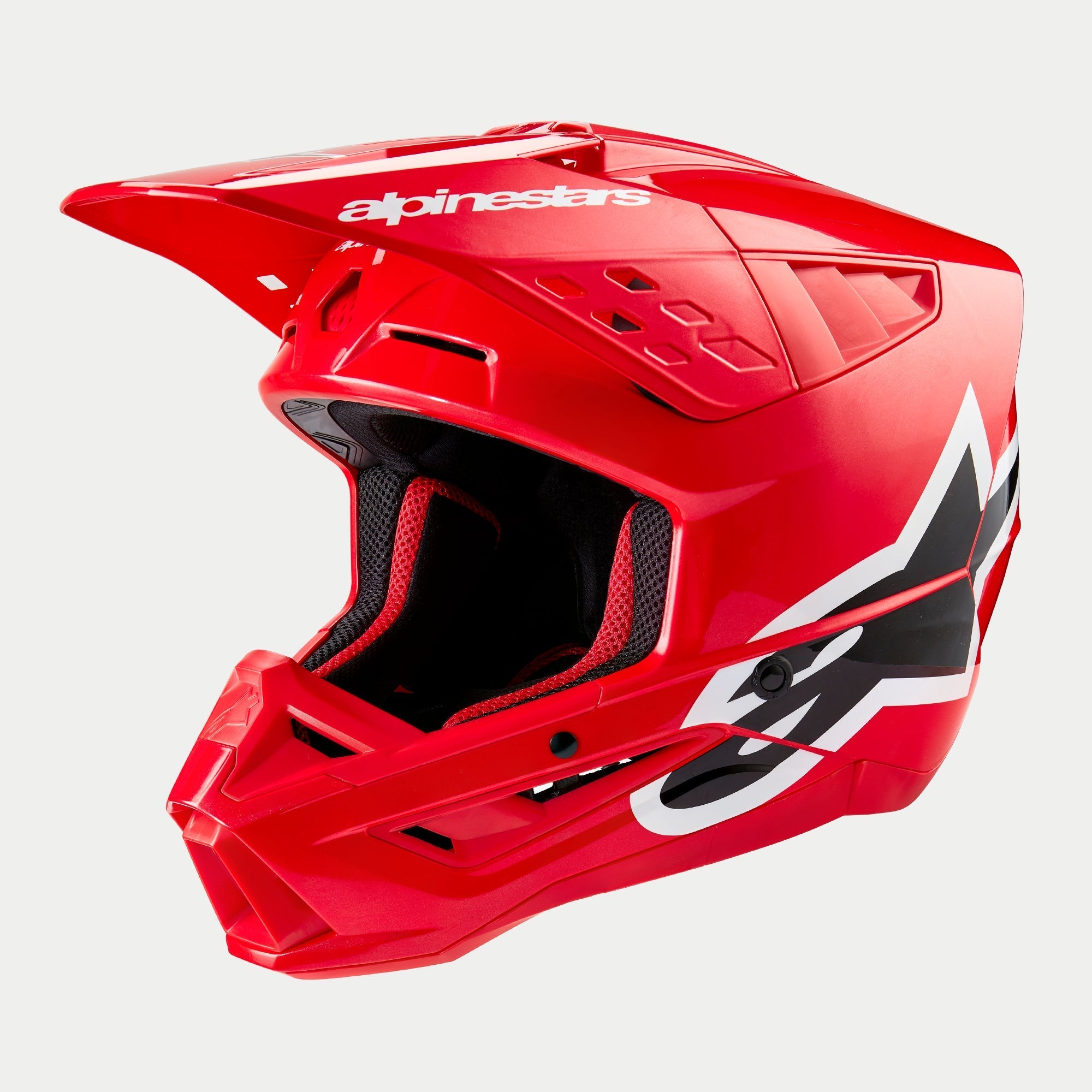SM5 Corp - Red MX Helmet | Alpinestars®