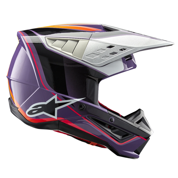 SM5 Sail - Violet Black MX Helmet | Alpinestars®