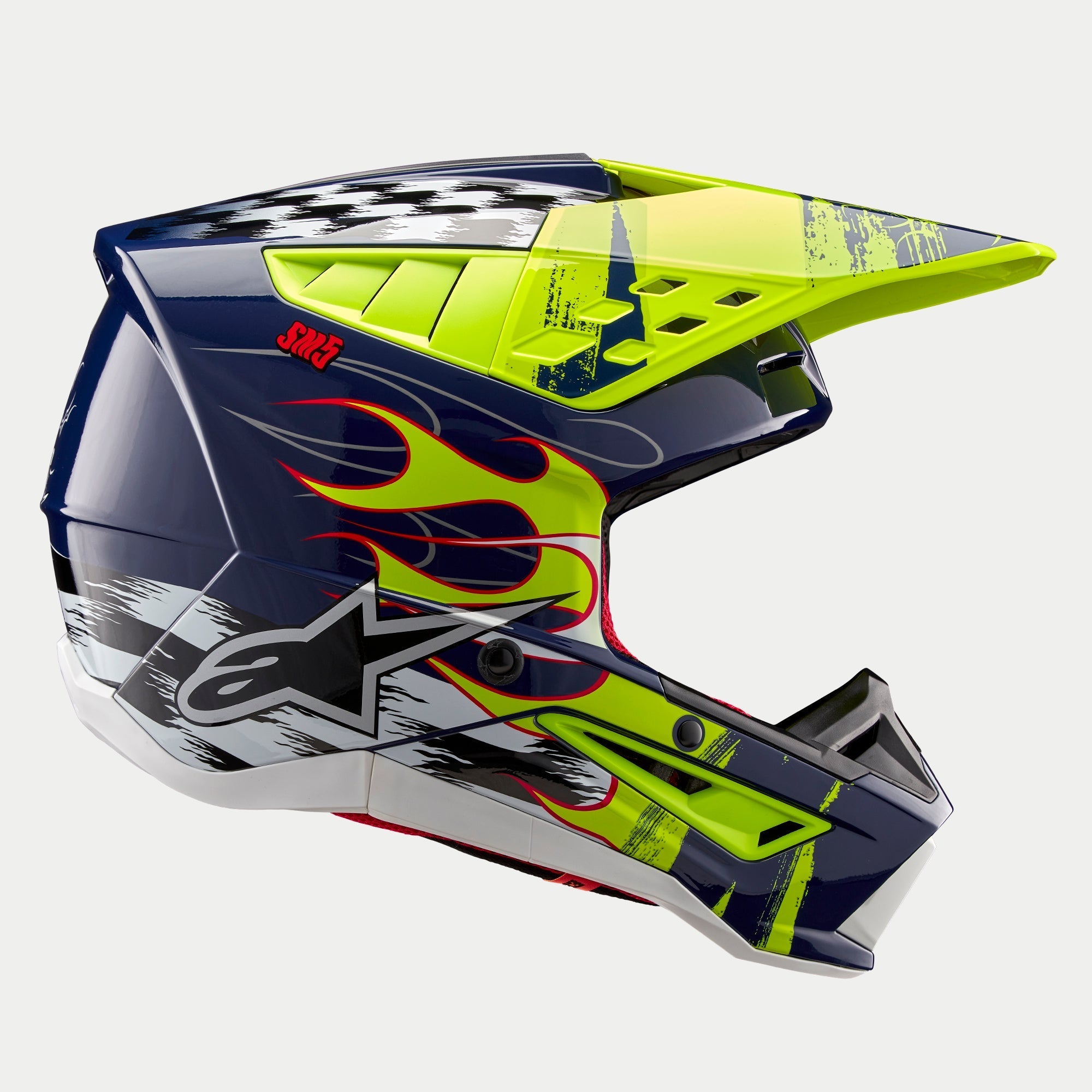 SM5 Rash - Yellow MX Helmet | Alpinestars®