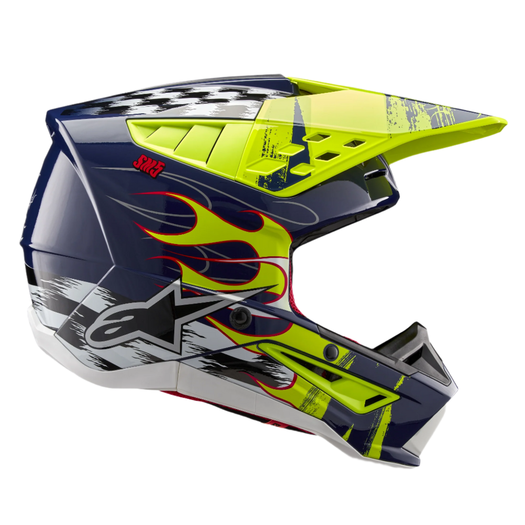 SM5 Rash - Yellow MX Helmet | Alpinestars®