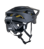 Alpinestars Vector Tech Solid Helmet, MTB cycling helmet, Black Matte and Glossy finish, featuring Mips protection, 19 air vents, and extended nape coverage for off-road trail protection.