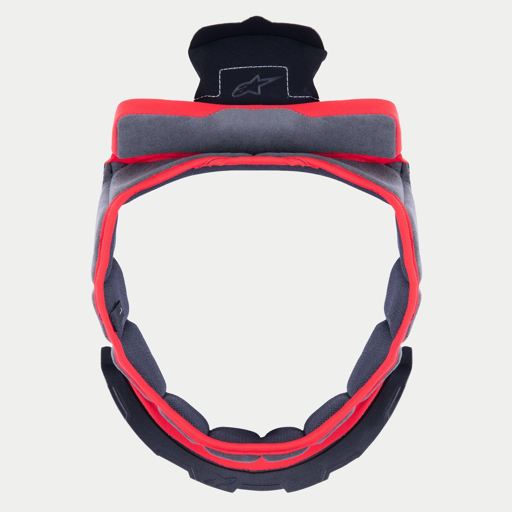 Supertech R10 Crown Pad - Gray Motorcycle Helmet Accessory