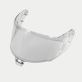 Alpinestars Supertech R10 AFHS-01 Shield, Replacement Helmet Visor, Clear, transparent plastic construction for S-R10 racing helmets, curved design with precise mounting points, official motorcycle helmet accessory