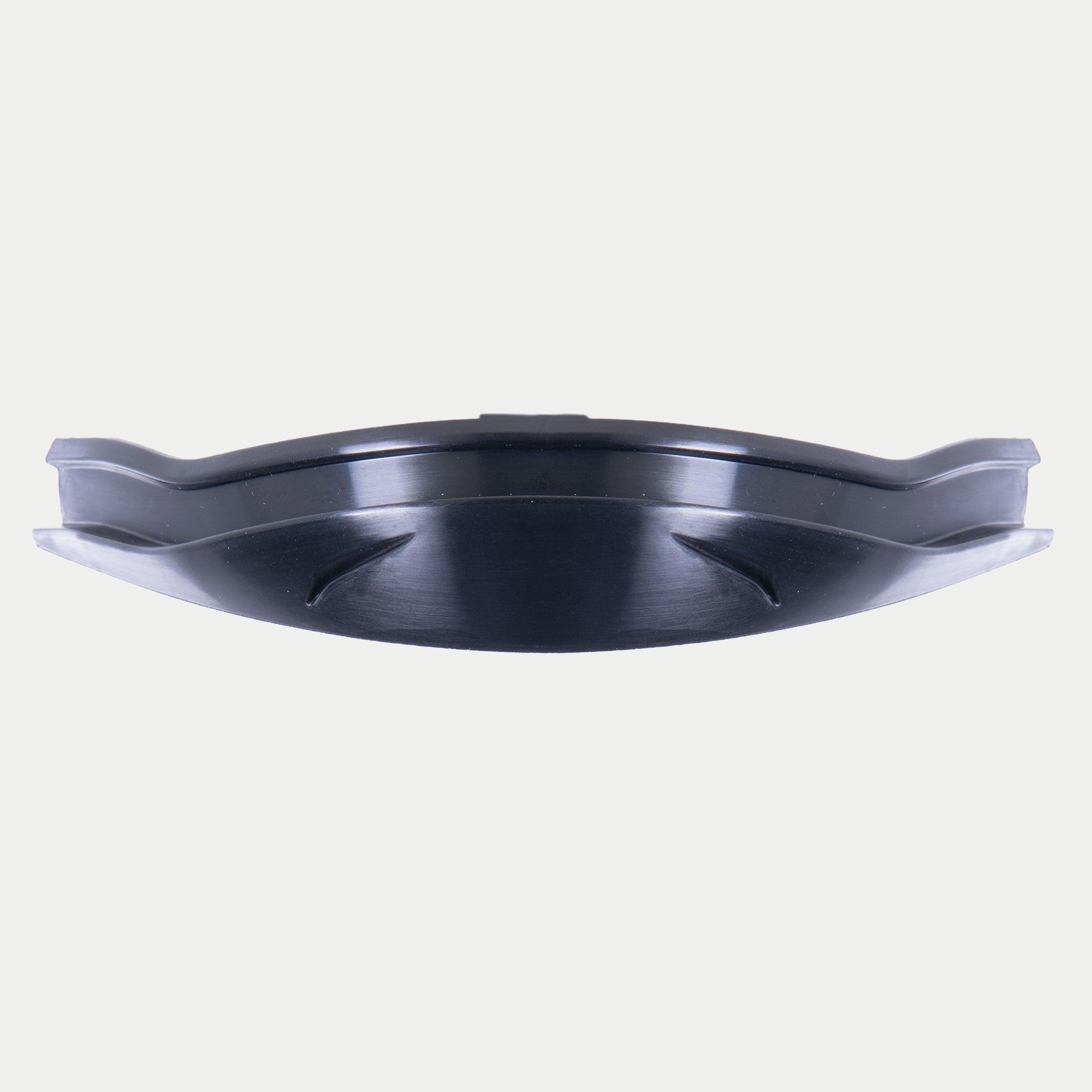 Alpinestars Supertech R10 Wind Deflector, Motorcycle Helmet Accessory, Black, sleek curved plastic design with integrated aerodynamic ridges, official replacement part for S-R10 helmets
