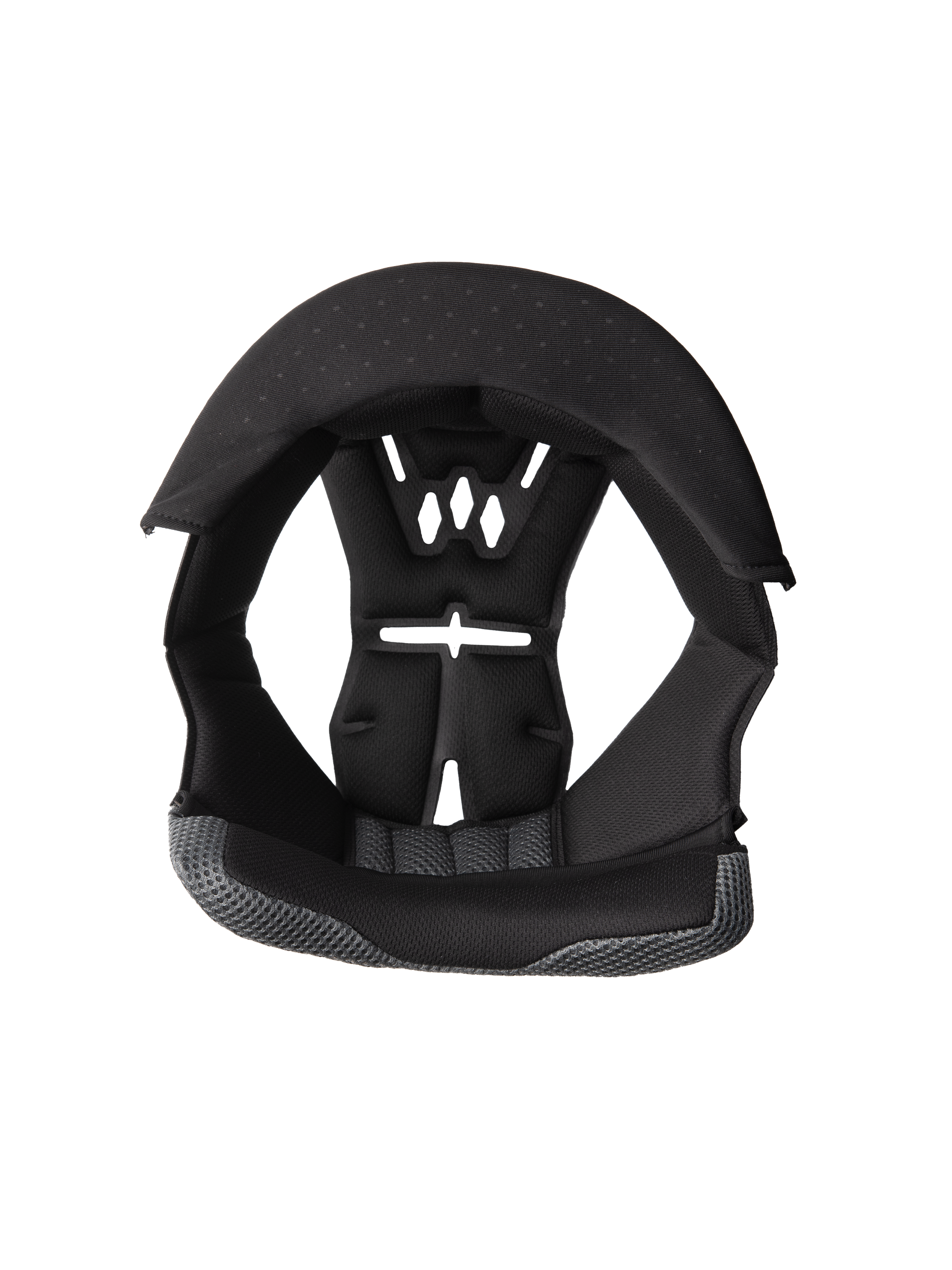 Alpinestars S-M3 Crown Pad, Motorcycle Helmet Replacement Liner, Black and Gray, Perforated Ventilation Design, Foam Padding with Mesh Fabric, Ergonomic Inner Cushioning for Comfort and Protection