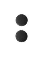 Alpinestars S-M7 Ear Pads Set, Black replacement interior helmet pads, circular foam padding with soft synthetic fabric, designed for S-M7 motocross helmets, moisture-wicking material
