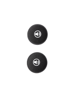 Alpinestars S-M7 Ear Pads Set, Motocross Helmet Accessories, Black circular foam pads with white speaker icons, replacement interior padding for enhanced comfort and fit in S-M7 helmets