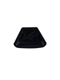 Alpinestars S-M7 Chin Vent, Helmet Accessory, Black, triangular plastic component with perforated ventilation holes and a raised central star logo, genuine replacement part for motocross helmet airflow systems