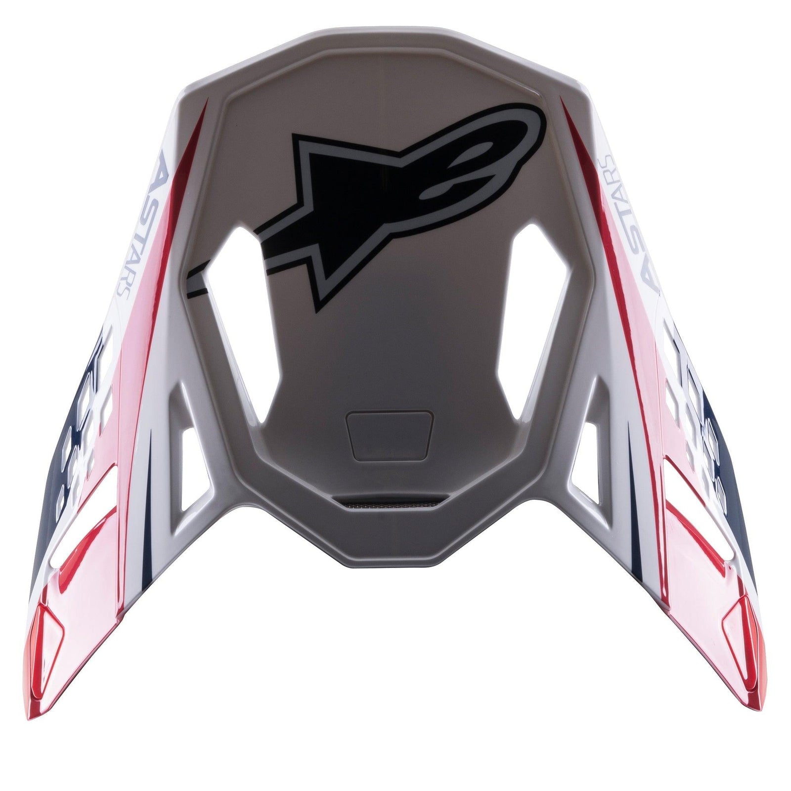 Supertech M10 Carbon Meta2 White Red Blue Glossy Visor