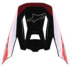 Alpinestars S-M5 Beam Black Red Glossy Visor, Motocross Helmet Replacement Part, glossy finish with red accents, featuring the Astars logo and SM5 text, designed for off-road and motocross racing