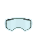 Alpinestars Supertech Dual Pane Vented Lens, Motocross Goggle Replacement Lens, Blue tint, featuring dual-pane polycarbonate construction, black foam seal, top and side ventilation ports, 'ONE GOAL. ONE VISION.' branding, anti-fog performance for off-road racing