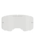 Alpinestars Vision 8-5-3 Lens, Clear replacement goggle lens, polycarbonate construction with integrated tear-off posts and seven-point locking system, featuring 'ONE GOAL. ONE VISION.' text, for motocross and off-road riding protection