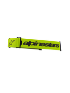 Alpinestars Supertech Goggles Strap, Motocross Goggles Accessory, Bright Yellow Fluo and Black, featuring bold Alpinestars wordmark and star logo, official replacement strap for off-road racing goggles