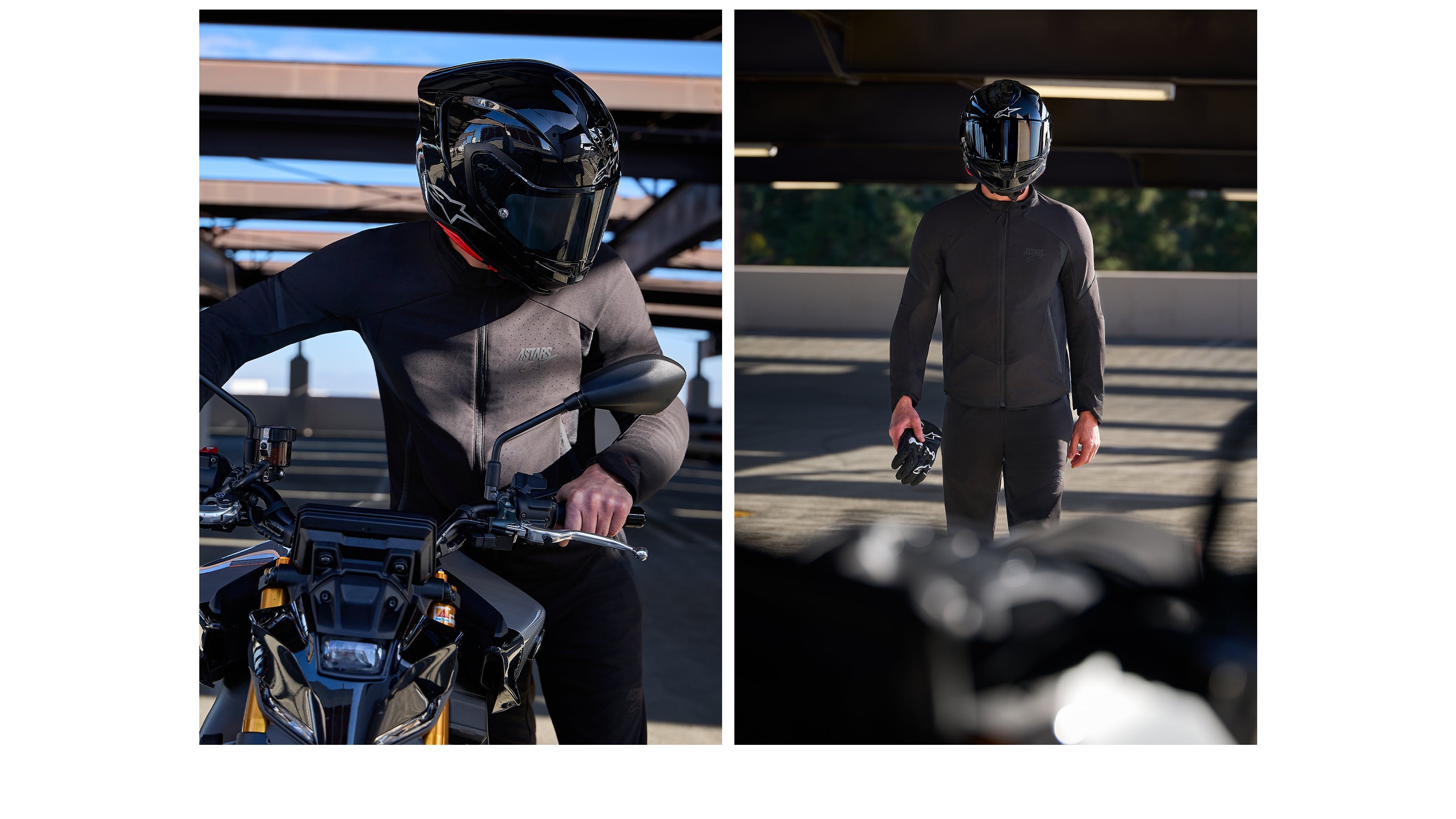 Aeroshell Airflow - Gray Motorcycle Jacket | Alpinestars®