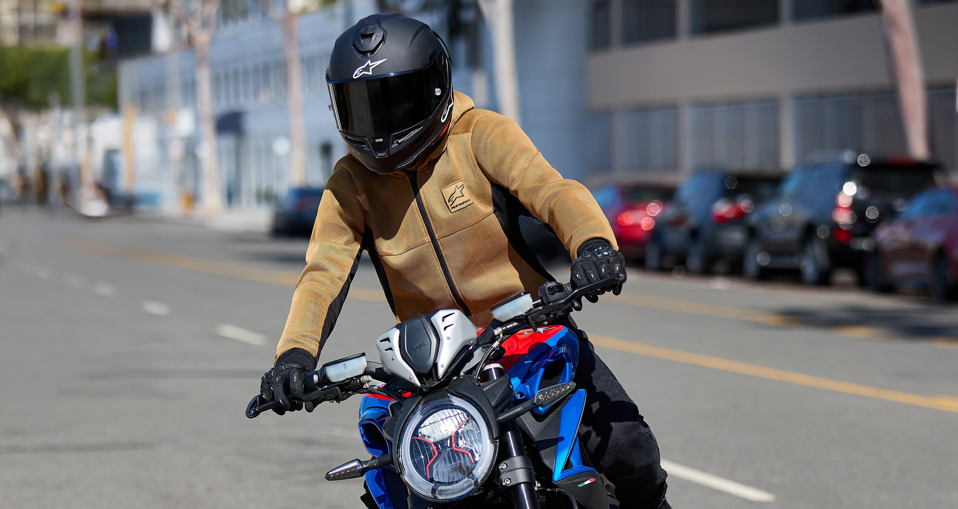Chrome Superairflow - Red Motorcycle Hoodie | Alpinestars®