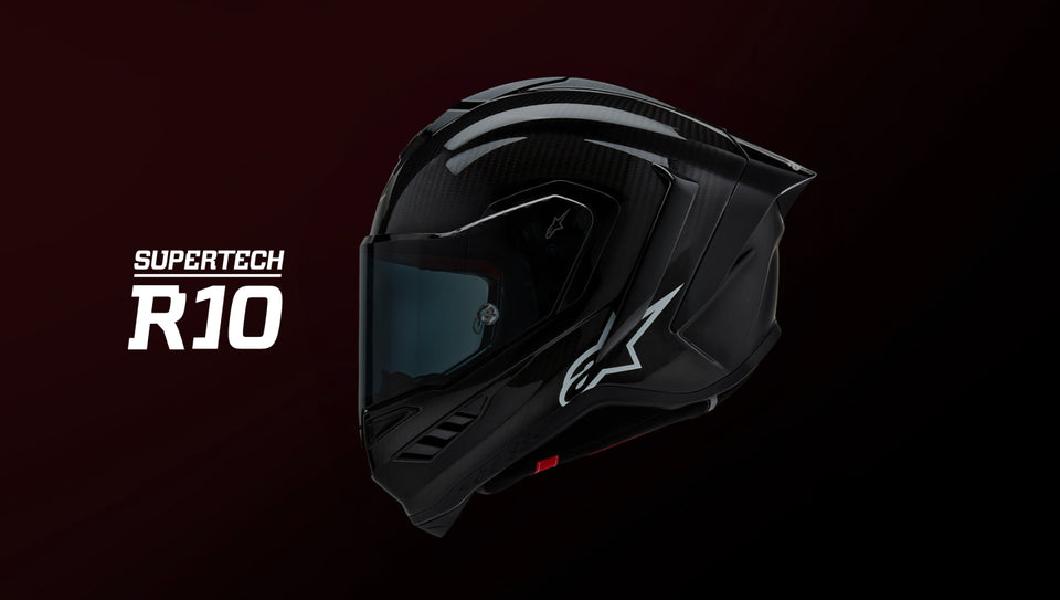 Supertech R10 Helmet, Perform and Protect with Carbon Shell | Alpinestars®