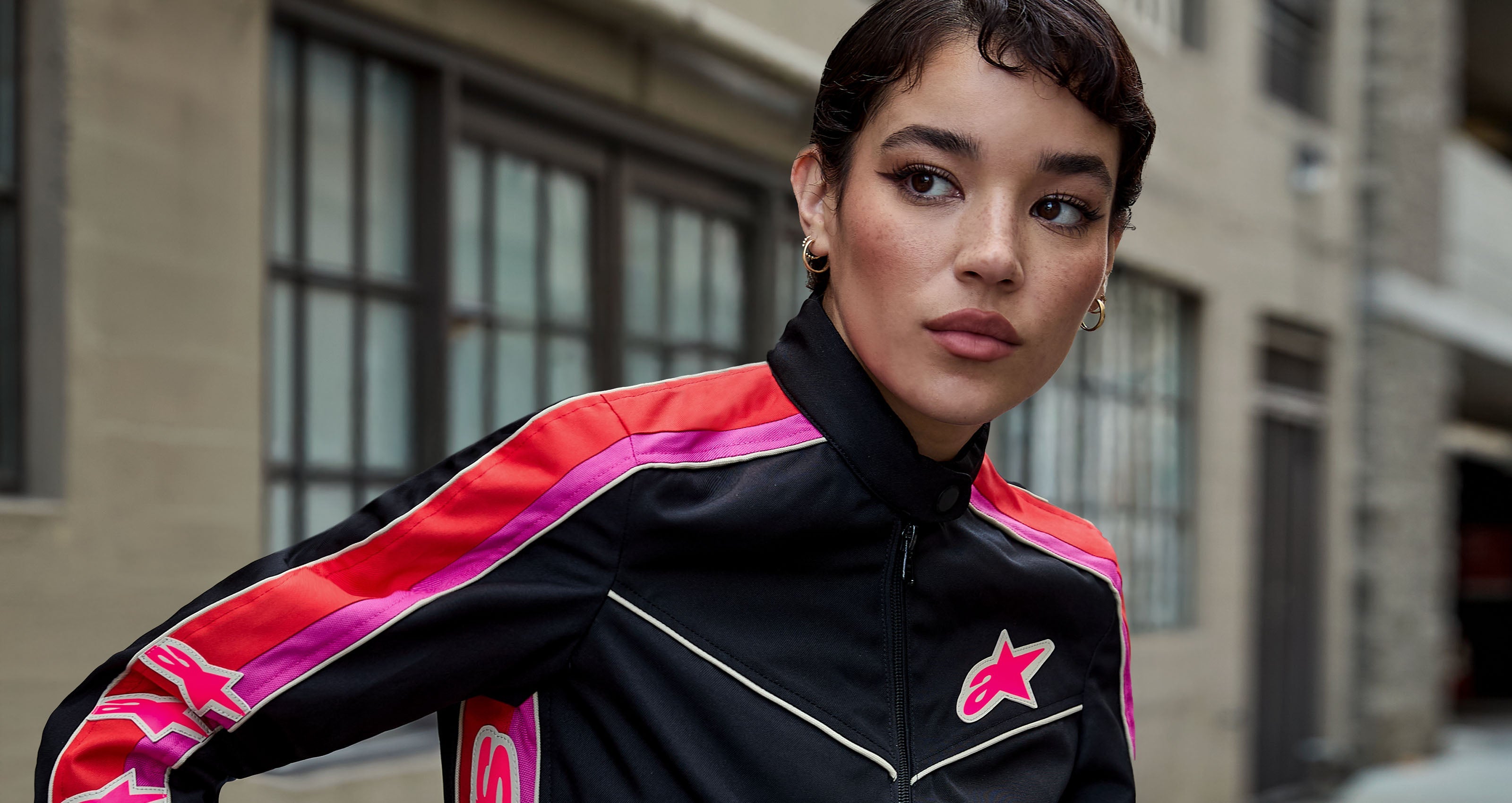 Stella T-Dyno Water Resistant - Black Motorcycle Jacket | Alpinestars®