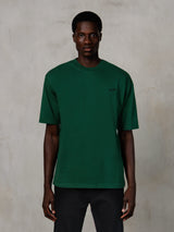 Alpinestars Essentials Ageless SS Tee, Short Sleeve T-Shirt, Pine Green, featuring a small black chest logo, relaxed fit, casual lifestyle streetwear