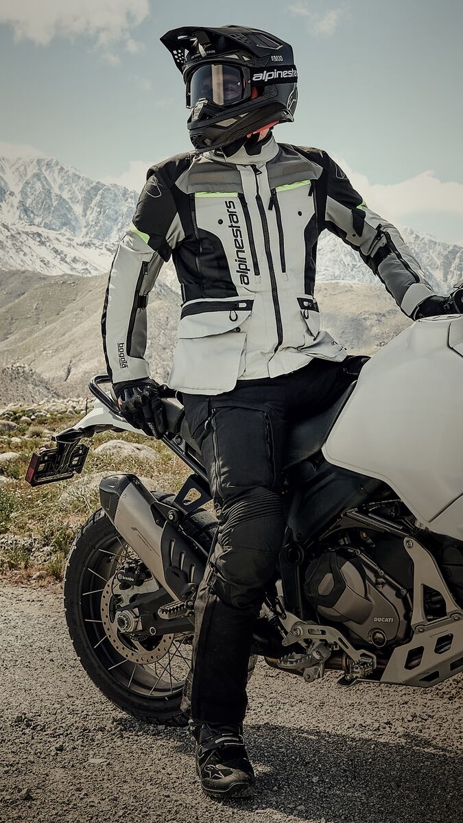 Bogota' Pro Drystar® - Gray Motorcycle Jacket | Alpinestars®