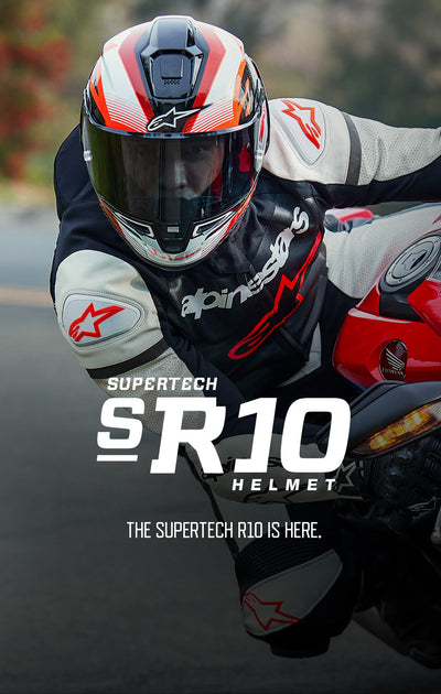 Supertech R10 Helmet, Perform and Protect with Carbon Shell | Alpinestars®